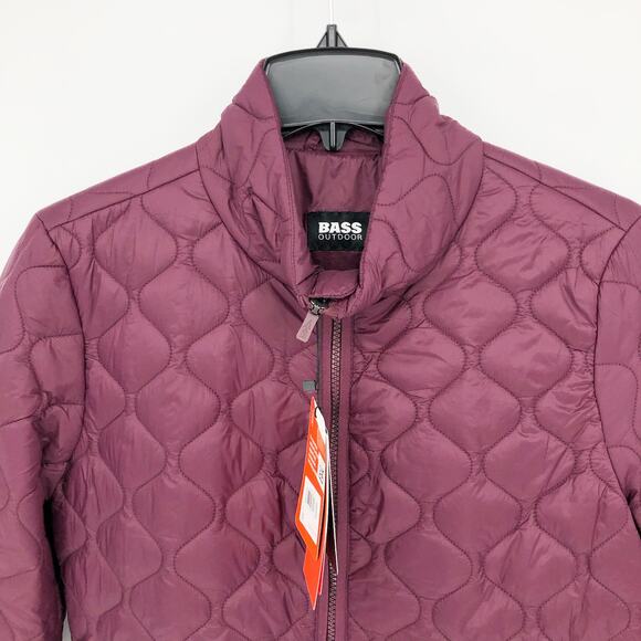 Bass Outdoors Womens Olympic Packable Insulated Jacket Medium Purple Zip Up NWT - Picture 3 of 10